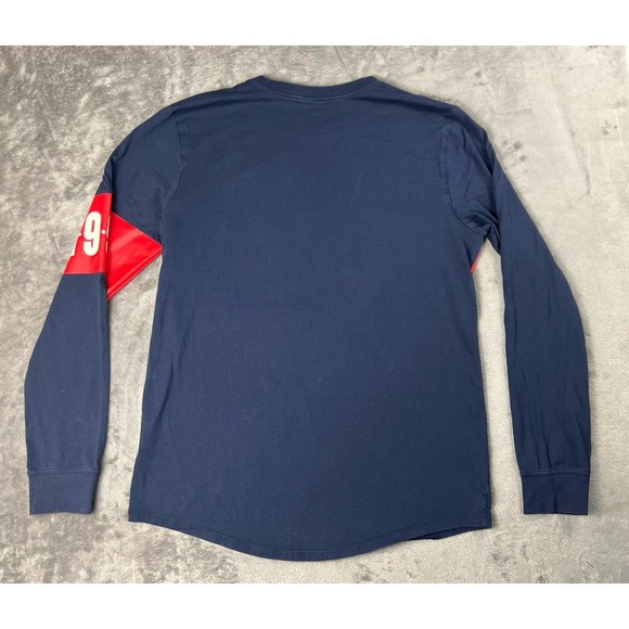 Air Jordan Shirt Men's Large Navy Graphic Logo 1992 Long Sleeve Pullover - Picture 2 of 9